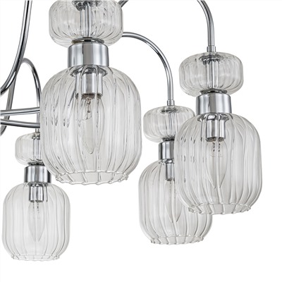 Светильник на штанге Escada 1141/8PL E14*60W Chrome/Clear