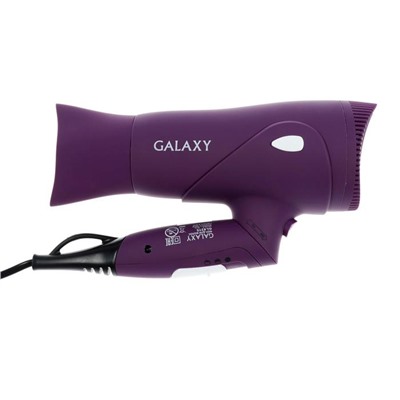 Фен Galaxy GL 4315, 1800 Вт, 2 скорости, 3 температурных режима, фиолетовый