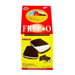 Печенье-сэндвич  шоколадное с ванильным кремом "Free-O" Uni Firms, Таиланд 65 г Акция