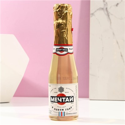 Подарочный набор косметики «Мечтай», гель для душа во флаконе шампанское 250 мл и крем для тела 200 мл, Новый Год