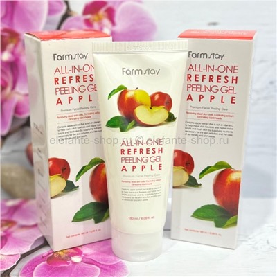 Пилинг-гель FarmStay All-In-One Whitening Apple Peeling Gel 180ml (78)