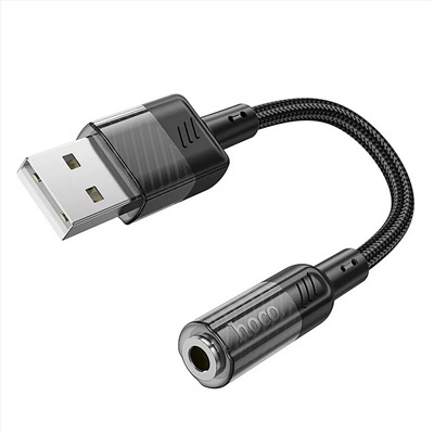 Адаптер Hoco LS37 Spirit USB to 3.5mm (black)