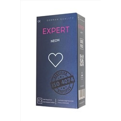 Светящиеся в темноте презервативы EXPERT Neon - 10 шт.