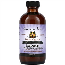 Sunny Isle, 100% Natural Jamaican Black Castor Oil, Lavender,  4 fl oz