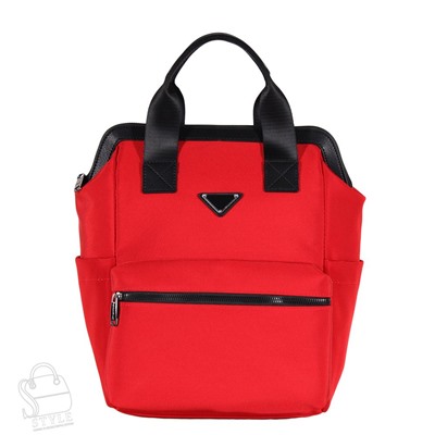 Рюкзак женский текстильный 513 red S-Style