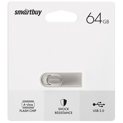 Флэш накопитель USB 64 Гб Smart Buy M3 (silver)