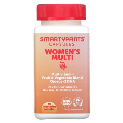 SmartyPants, Women's Multi, 30 Vegetarian Capsules