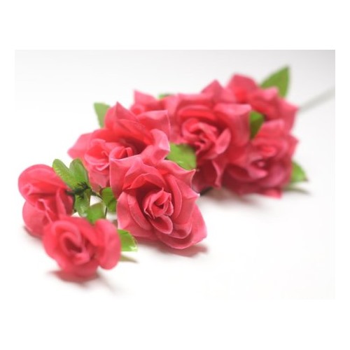 Искусственные цветы, Ветка розы 6 голов (1010237) (500) Цвет сиреневый