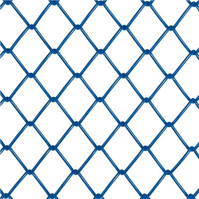 Сетка-рабица ячейка 50х50мм, толщина 2,6мм, с полимерным покрытием, синяя (рулон 1,5х10м)