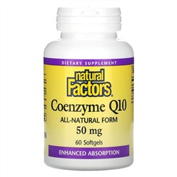 Natural Factors, Coenzyme Q10, 50 mg, 60 Softgels