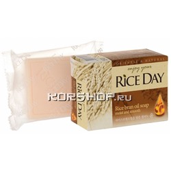 Мыло с экстрактом рисовых отрубей для увлажнения кожи Rice Day CJ Lion, Корея, 100 г Акция