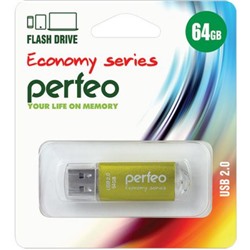 USB-флеш-накопитель PERFEO 64GB E01 Gold economy series Perfeo