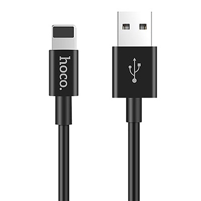 Кабель USB - Apple lightning Hoco X23 Skilled (повр. уп)  100см 2,1A  (black)