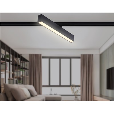 Светильник светодиодный трековый GL6775 BK черный LED 24W 3000K 600*22*48