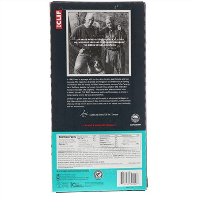 Clif Bar, Energy Bar, прохладный мятный шоколад, 12 батончиков, 68 г (2,40 унции) каждый