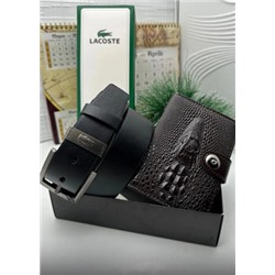 Подарочный набор для мужчины ремень, кошелек + коробка #21134384