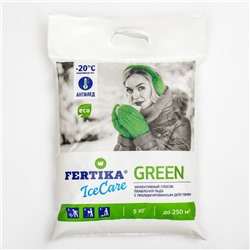 Противогололёдный реагент Fertika IceCare Green   -20С   5 кг