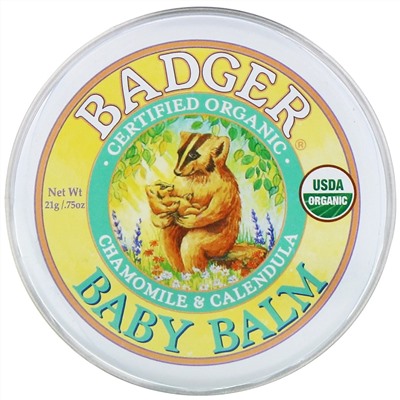Badger Company, Детский бальзам, ромашка и календула, 21 г (0.75 унции)