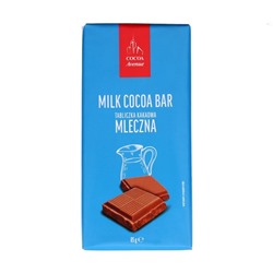 Шоколад молочный  Milk cocoa bar, 85 г