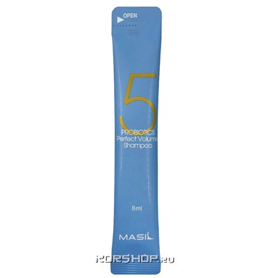 Шампунь для волос с пробиотиками 5 Probiotics Perfect Volume Shampoo Masil, Корея, 8 мл