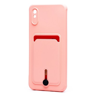 Чехол-накладка - SC304 с картхолдером для "Xiaomi Redmi 9A/Redmi 9i" (light pink)