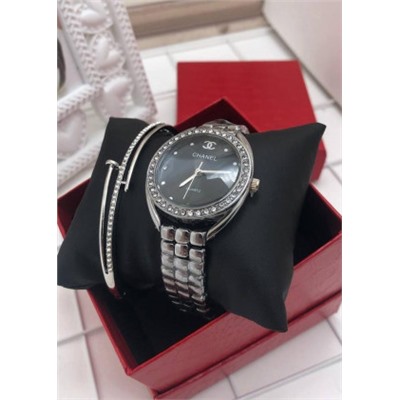 Подарочный набор для женщин часы, браслет + коробка #21177591