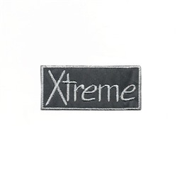 Термонаклейка "Xtreme" 15866со 10шт серый 7.2х3.2см