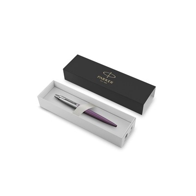 Ручка шариковая Parker Jotter Core Victoria Violet CT M, корпус фиолетовый глянцевый/ хром, синие чернила