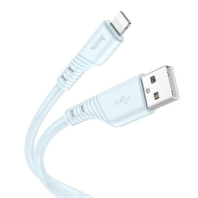 Кабель USB - Apple lightning Hoco X97 Crystal  100см 2,4A  (light blue)