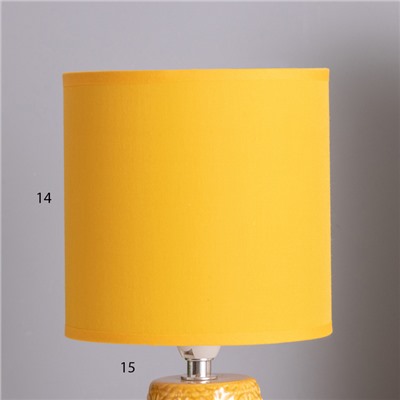 Лампа настольная "Бланка" 1х40Вт Е14 желтый 14х14х29см