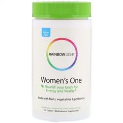 Rainbow Light, Women's One Daily, витамины для женщины, 150 таблеток