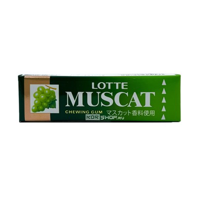 Жевательная резинка со вкусом мускатного винограда Muscat Lotte, Япония, 26,1 г