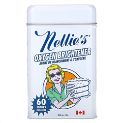 Nellie's, кислородный отбеливатель в жестяной банке, 900 г (2 фунта)