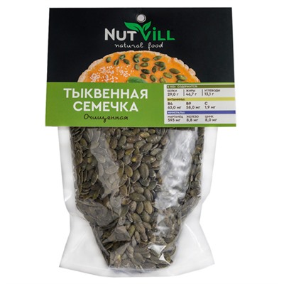 Ядра семян тыквы NutVill, 150 г