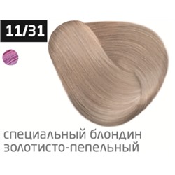OLLIN PERFORMANCE 11/31 специальный блондин золотисто-пепельный 60мл Перманентная крем-краска для во