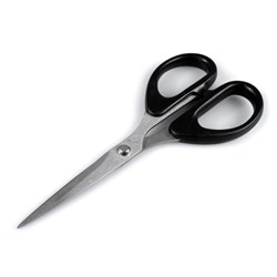 Ножницы металлические 13 см с черной ручкой