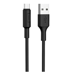 Кабель USB - micro USB Hoco X25  100см 2A  (black)