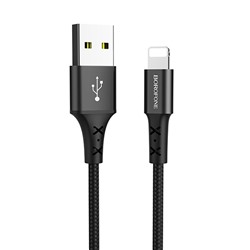 Кабель USB - Apple lightning Borofone BX20 (повр. уп.)  100см 2A  (black)