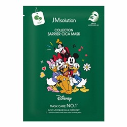 JMsolution Маска тканевая успокаивающая с экстрактом центеллы / Disney Сollection Barrier Сica Mask, 30 мл