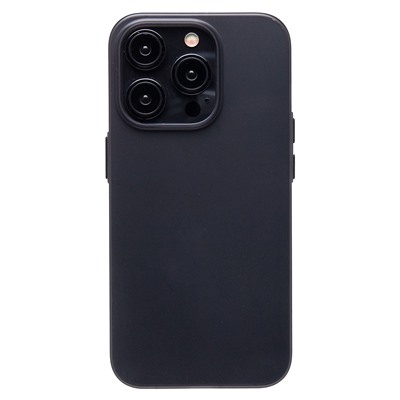 Чехол-накладка - PC091 для "Apple iPhone 15 Pro" (matte transparent/black) (232315)