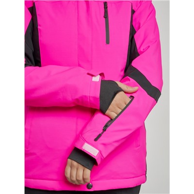 Горнолыжный костюм женский зимний розового цвета 03105R