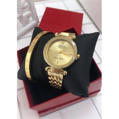 Подарочный набор для женщин часы, браслет + коробка #21177578