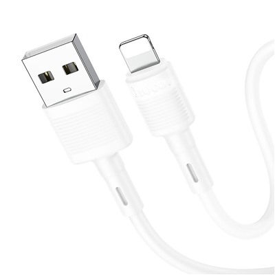 Кабель USB - Apple lightning Hoco X83 (повр. уп.)  100см 2,4A  (white)