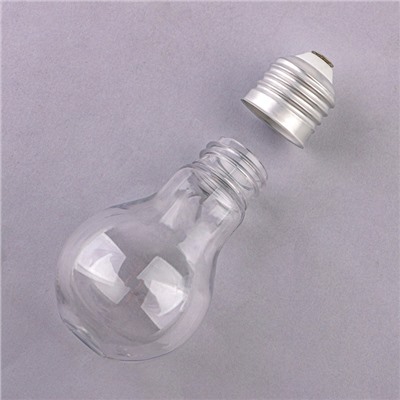 Бутылочка для хранения «Лампочка», 80 мл, цвет серебряный/прозрачный