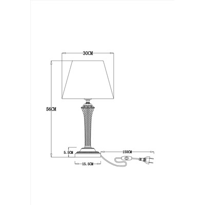 Декоративная настольная лампа Arte Lamp GRACIE A7301LT-1PB