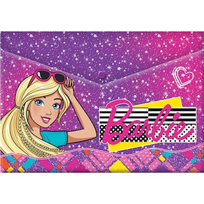 Папка с кнопкой А4 "Barbie" BREB-US1-PLB-EN15