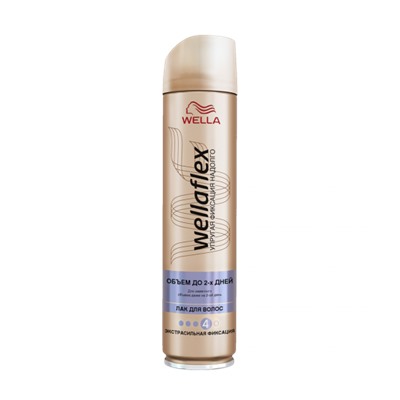 Лак для волос Wella Wellaflex Объем до 2-х дней №4/ 2-Tages-Volumen Экстрасильной фиксации,250 мл