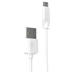 Кабель USB - micro USB Hoco X1 Rapid (повр. уп)  200см 2,4A  (white)