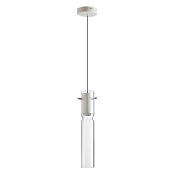 5058/5LB PENDANT ODL24 323 белый/прозрачный/металл/стекло Подвес LED 5W 3000K SCROW