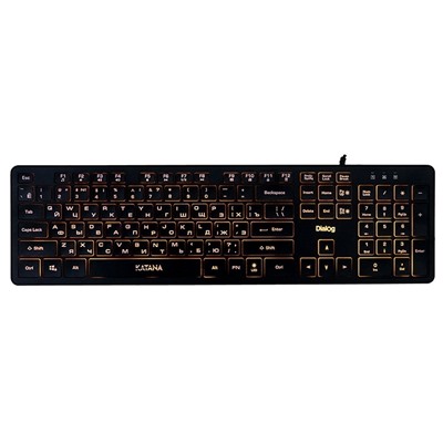 Клавиатура Dialog Katana-Multimedia KK-ML17U мембранная игровая с подсветкой USB (повр. уп.) (black)